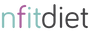 Logo of 'nfitdiet' with colorful text on a white background